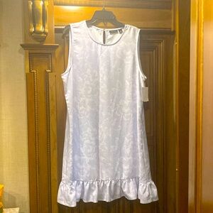 NWOT HALOGEN Ruffle Hem Minidress - Painted Garden Size XL